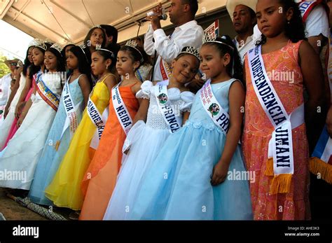 dominican american beauty queens line up before start of bronx