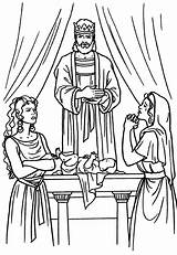 Salomon Solomon Dibujo Cristianos Cristianas Biblia Salomón Jehova Prays Elisha Dias Visitar Depuis sketch template