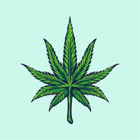 premium vector weed leaf marijuana logo illustrations