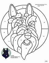 Stained Glass Patterns Scottish Drawing Terrier Quilt Dogs Dog Thistle Pattern Animals Line Mosaic Intarsia Applique Projects Schnauzer Template Honden sketch template
