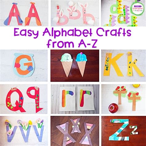 quick  easy letter crafts  pre  kindergarten