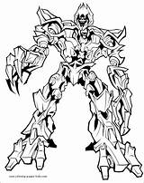 Coloring Pages Transformers Printable Cartoon Color Kids Character Sheets Print Sheet sketch template