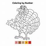 Thanksgiving Number Color Coloring Pages Printable Activity Printables Kids Activities Sheets Printablee Crafts Fun sketch template