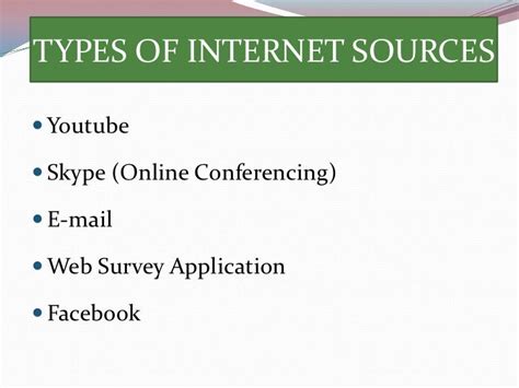 data collection internet sources