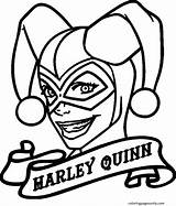 Harley Quinn Coloring sketch template