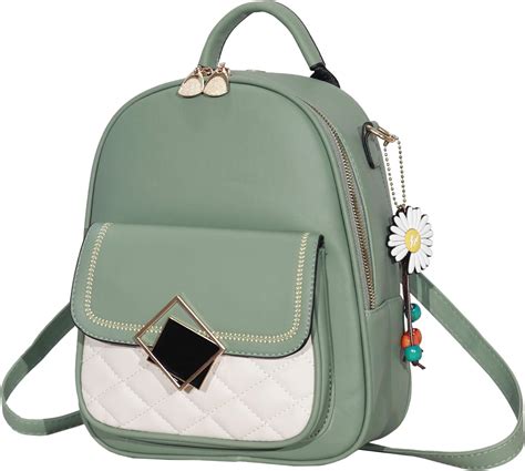 mini backpack purse  teen girls leather backpack  women cute