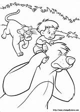 Mowgli Da Colorare Coloring Pages Jungle Baloo Book Disegni Bagheera Disney sketch template