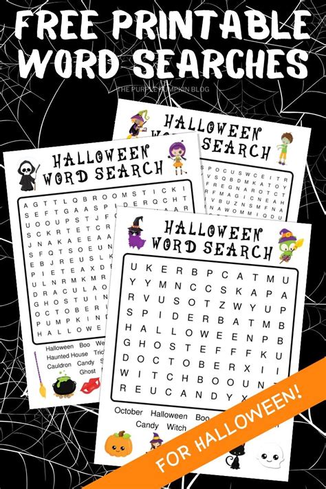 printable halloween word search puzzles  solve halloween word