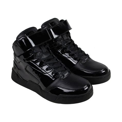 mens patent leather lace  high top sneakers korean tound toe breathable shoes ebay