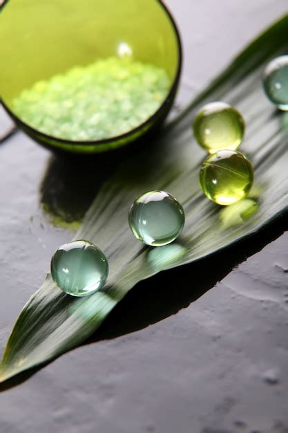 premium photo closeup  natural bath pearls