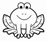 Frog Coloring Pages Color Frogs Para Sapo Colorir Ranas Drawing Colorear Kids Template Valentine Print Printables Cartoon Clipart Dessin sketch template