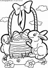 Easter Coloring Pages Crayola Printable Sheets Basket Church Kids Print Sheet Chick Religious Bunny Egg Bible Color Eggs Fun Getcolorings sketch template