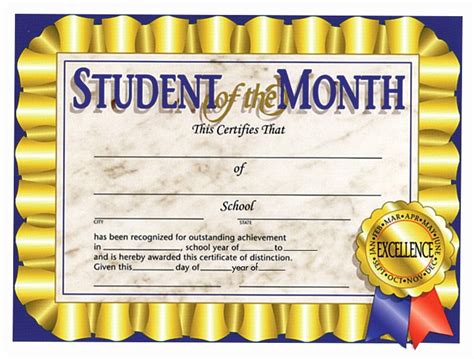 student   month certificates  dannybarrantes template