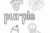 Purple Coloring Color Word Noodle Twisty sketch template