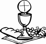 Communion Coloring Pages Holy Sacraments Clipart Popular sketch template