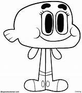 Gumball Coloring Amazing Pages Cartoon Network Darwin Printable Characters Drawings Character Drawing Draw Para Colorear Print Mundo Color Getdrawings Template sketch template