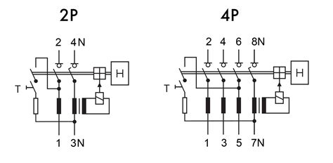 fi schutzschalter  polig schaltplan fi schalter anschliessen  polig wiring diagram