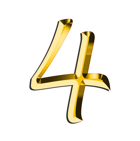 golden number  transparent png stickpng