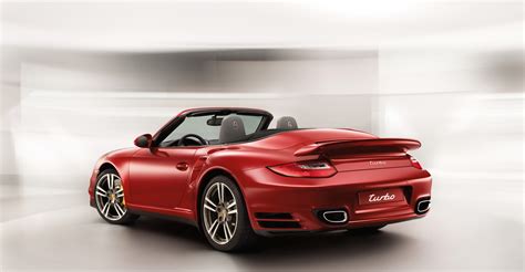 red porsche  turbo cabriolet wallpapers