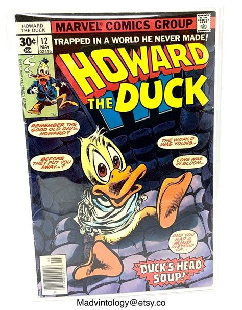 Howard The Duck Comic Book 1976 Marvel Comics No 12 1st Etsy
