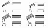 Dwg Benches Autocad sketch template