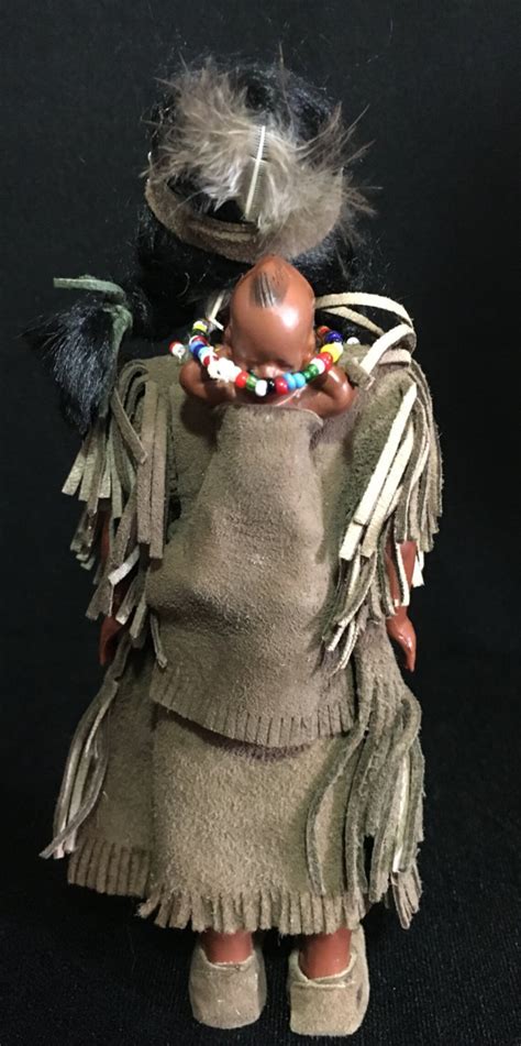 vintage 1950 s plastic native american indian doll with etsy