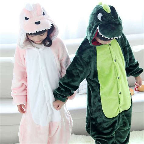 dinosaur onesie pajamas  kids toddler animal onesies costume luckyonesiecom