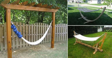 40 Diy Hammock Stand Ideas For Home And Garden ⋆ Bright Stuffs