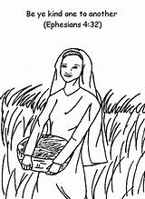 Ruth Abigail Bible Ephesians Snellen sketch template