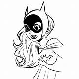 Batgirl Basabe sketch template