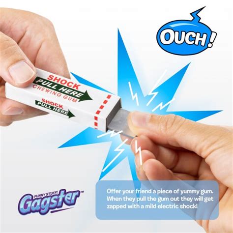 gag chewing gum 3 in 1 prank toys shock water squirt and cockroach