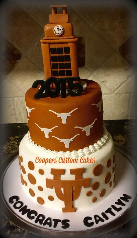 ut graduation cake graduation cakes cake texas longhorn cake