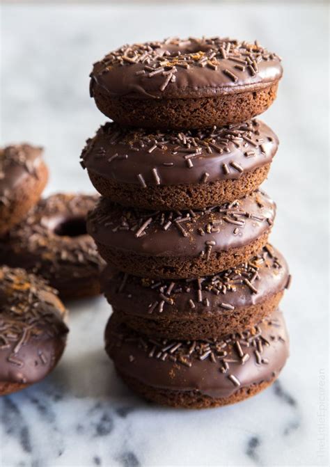 baked cayenne chocolate donuts the little epicurean