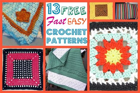 fast easy crochet patterns allfreecrochetafghanpatternscom