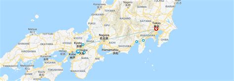 japan map tokyo kyoto osaka