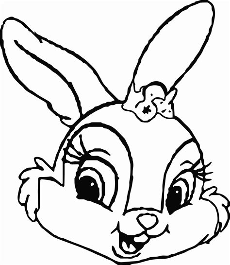 face cute bunny face rabbit cartoon bunny outline drawn rabbit