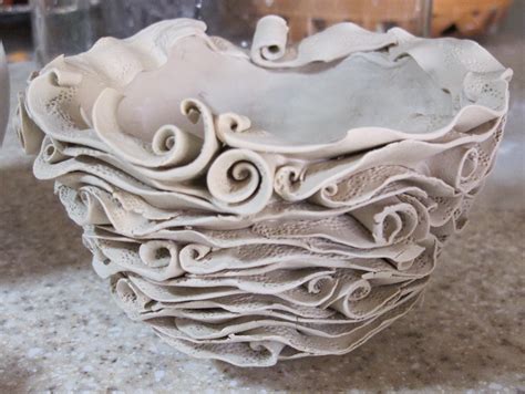 pin  karen  sacks  coil built beginner pottery coil pottery