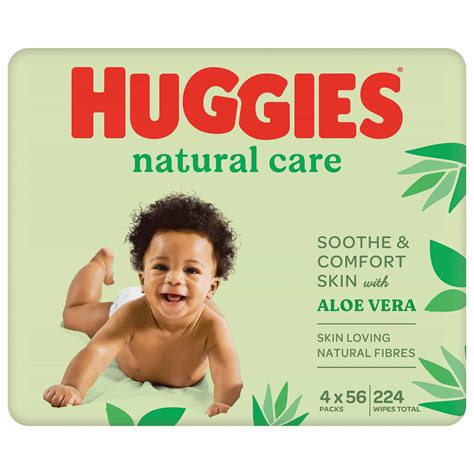 offer bmstores huggies natural care baby wipes   pk