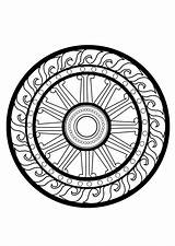 Coloring Dharma Wheel Edupics Pages Large sketch template