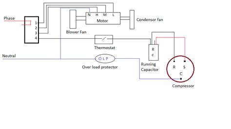 window ac wiring diagram