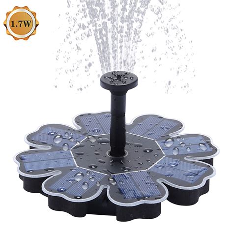 richarm solar fountain pump  solar powered submersible pond pump outdoor water feature