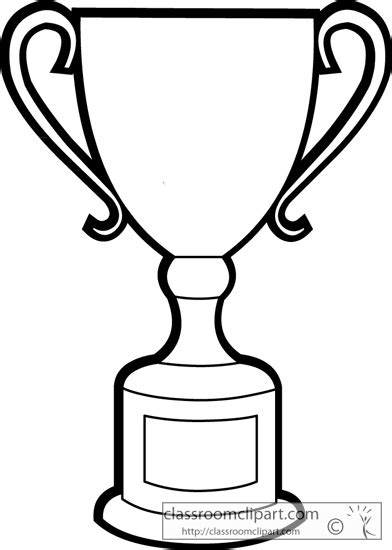 objects trophyoutline classroom clipart