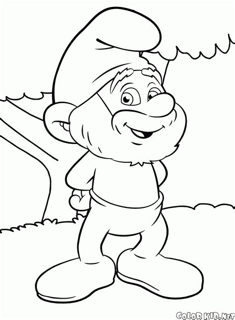 coloring page  smurfs