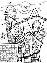 Halloween Coloring Pages Party Sheets Printable Color Getdrawings Getcolorings sketch template