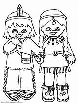 Indianer Printables Pilgrims sketch template