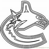 Canucks Leafs Maple Coloringpages101 Nhl sketch template