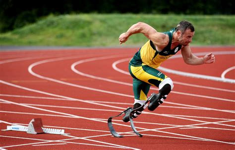 oscar pistorius competes    olympics  paralympics