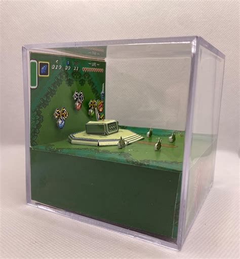 legend  zelda  link     diorama cube etsy