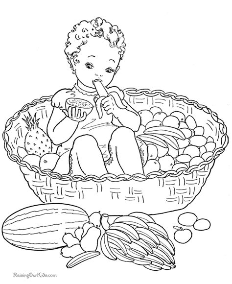 fruit basket coloring pages  print   fruit basket