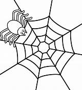Spider Coloring Web Halloween Pages Print Spiders Printable Color Kids Insects Clipart Easy Scary Drawing Blank Happy Activity Getdrawings Getcolorings sketch template